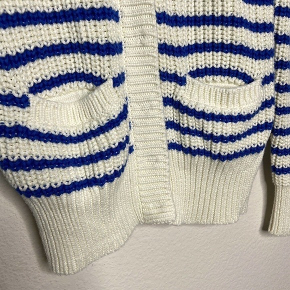 Tommy Hilfiger XS Striped Snap Pocketed Cardigan - Picture 4 of 8